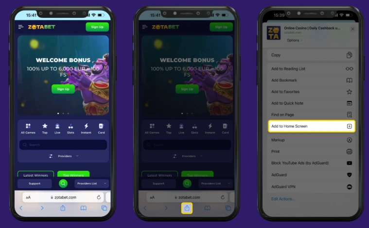 app zotabet